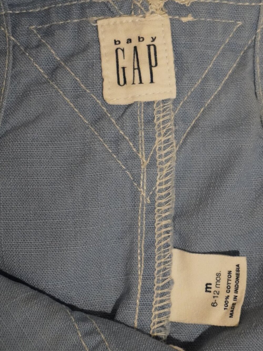 Vintage Baby Gap Cargo Overalls 18-24M 100% Cotton - Picture 5 of 5